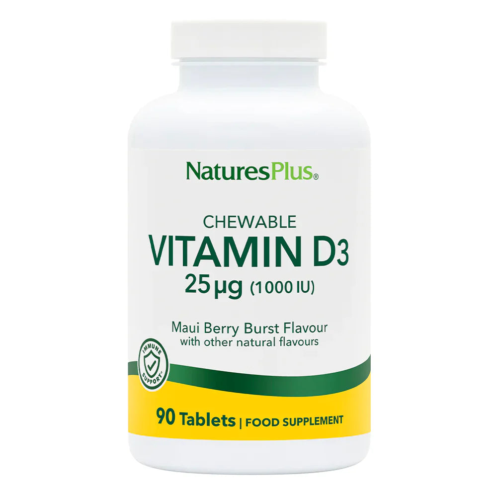 NaturesPlus Vitamin D3 1000 IU 90 Chewables image 0