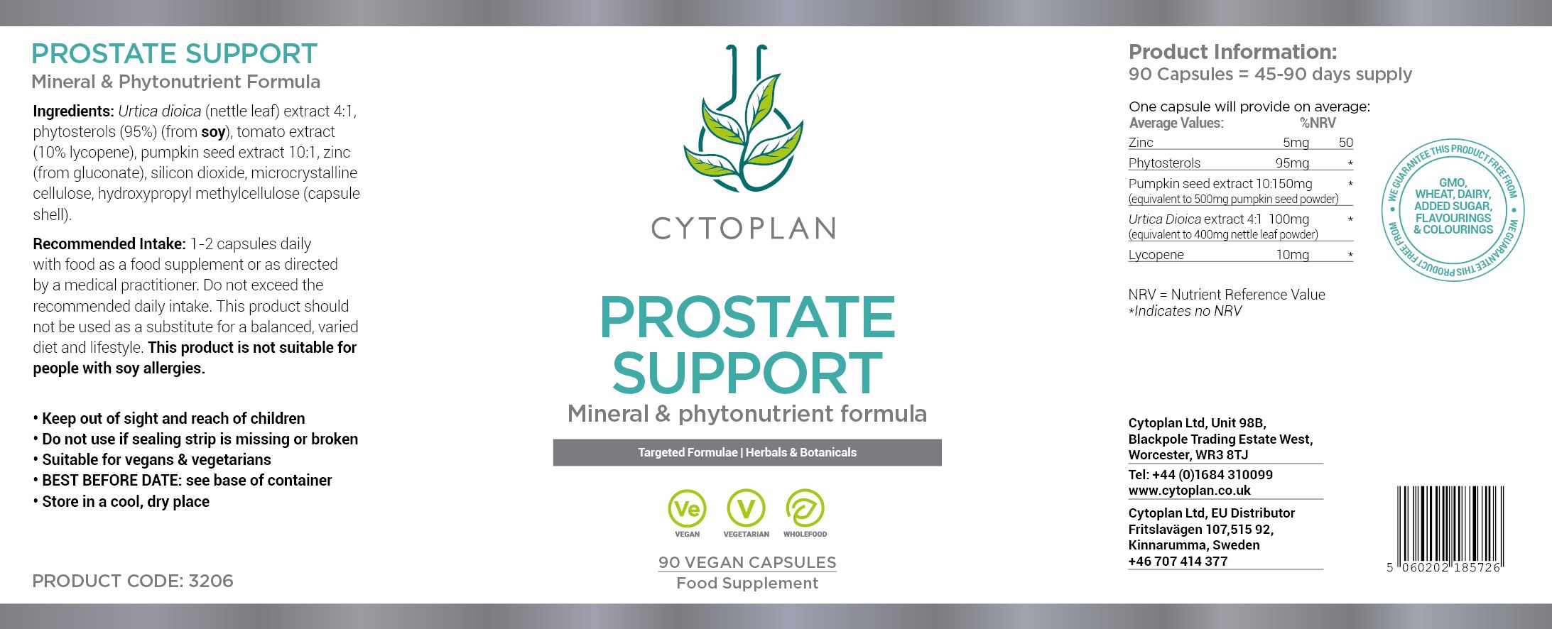 Cytoplan Prostate Support 3