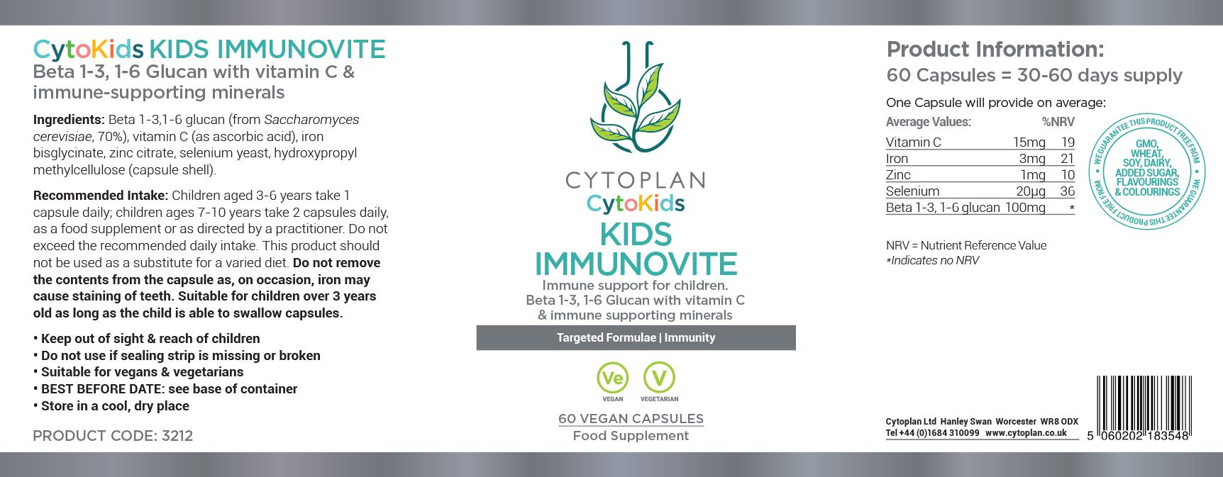 Cytoplan Kids Immunovite 3