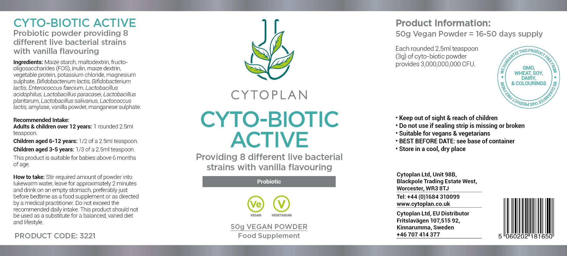 Cytoplan Cyto-Biotic Active 3