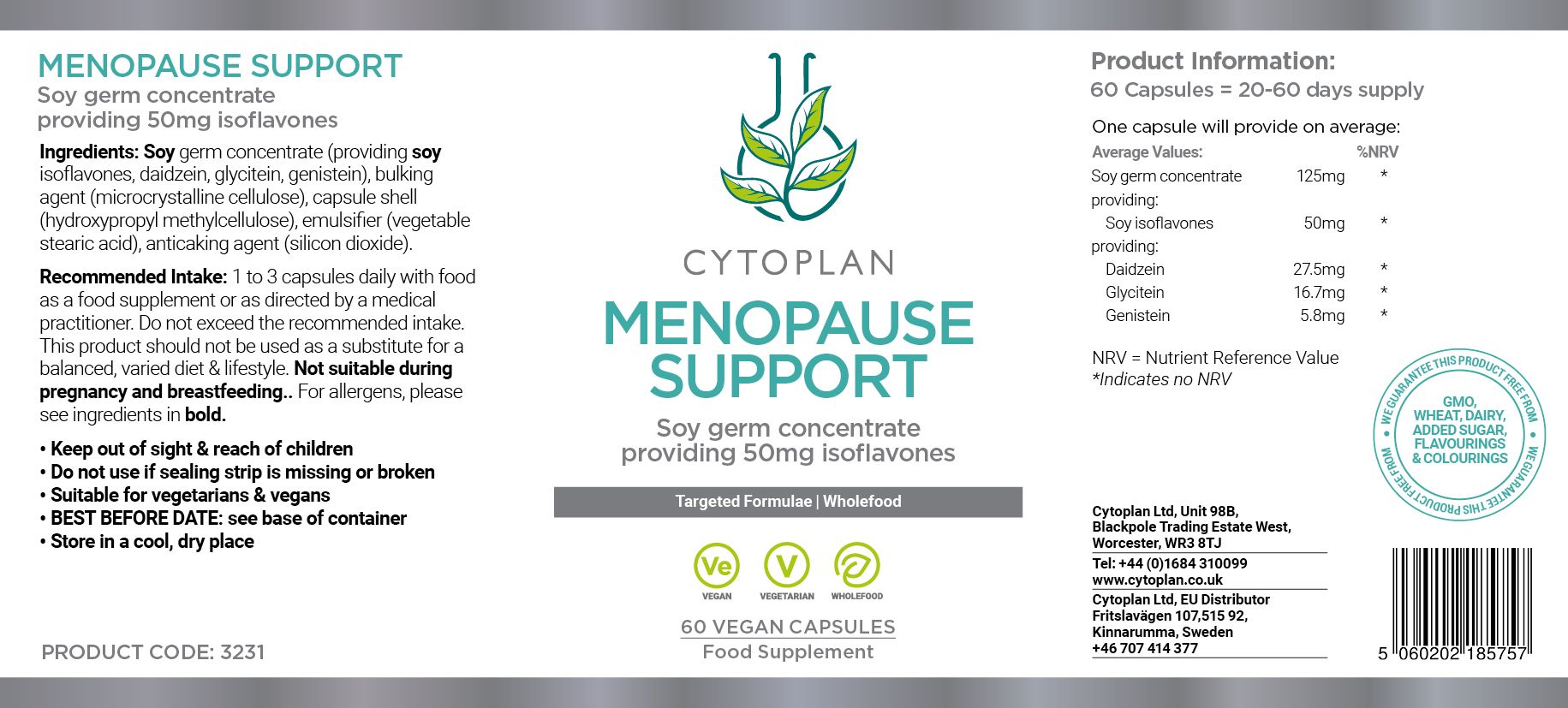 Cytoplan Menopause Support 3