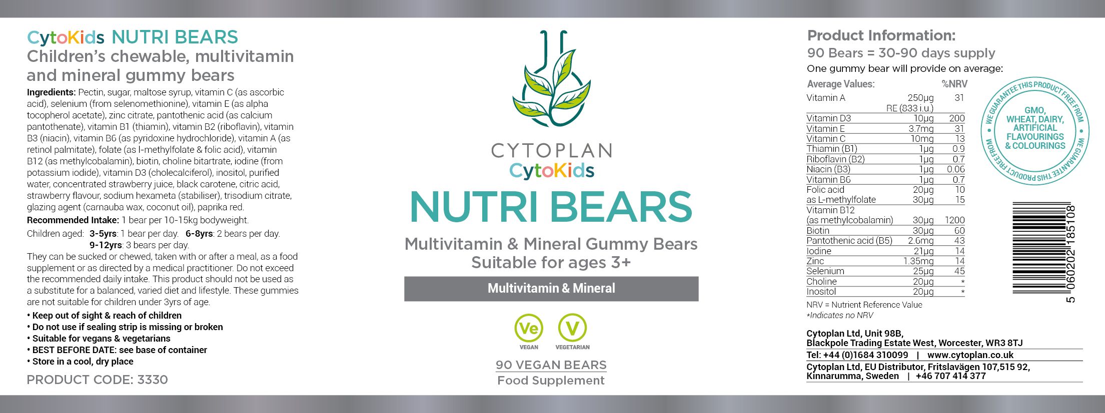 Cytoplan Children's Foundations of Health Bundle 3