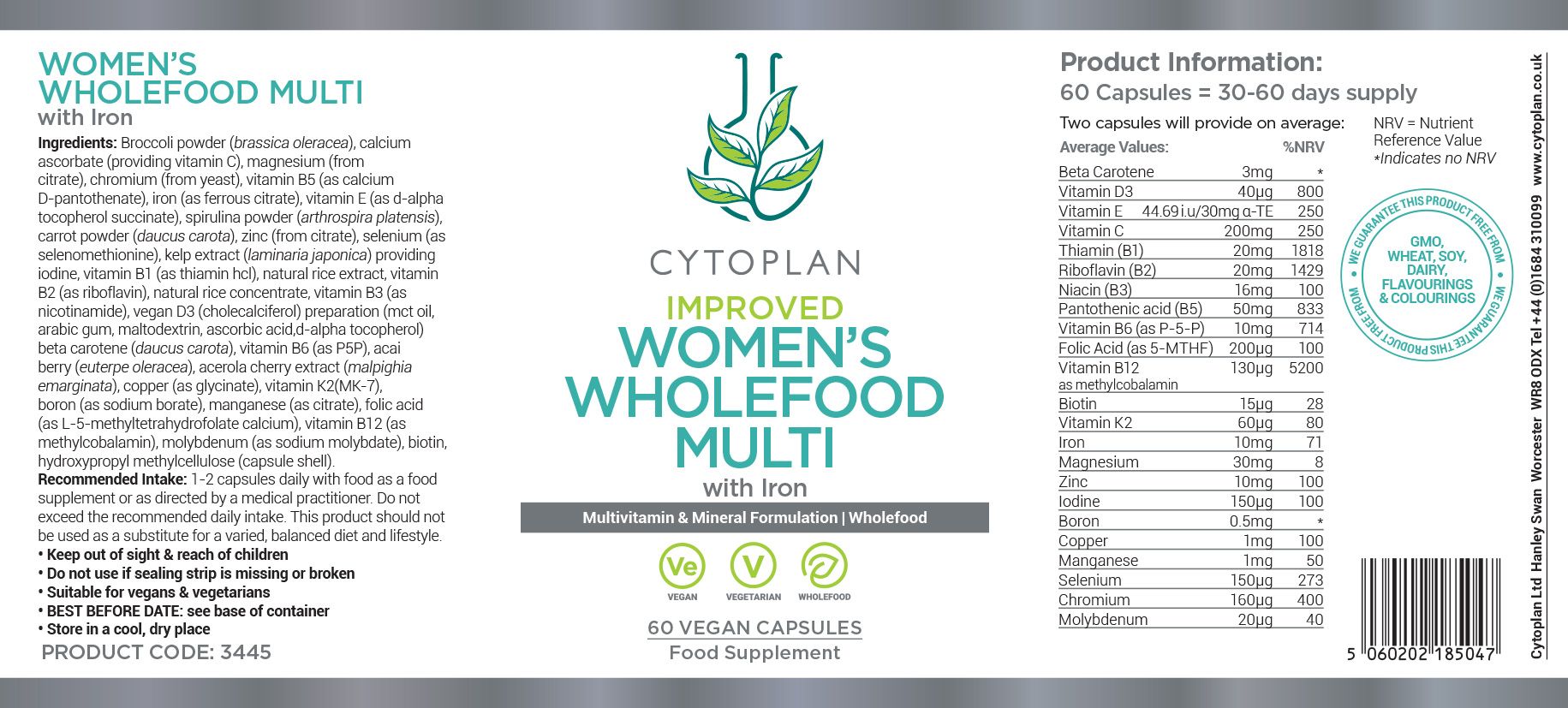 Cytoplan Women's Foundations of Health Bundle 3