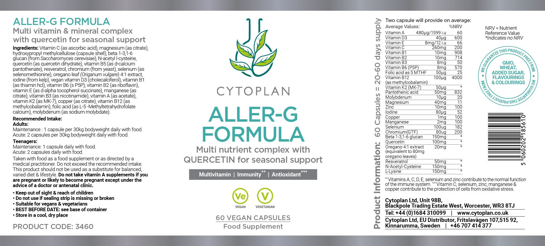 Cytoplan Aller-G Formula