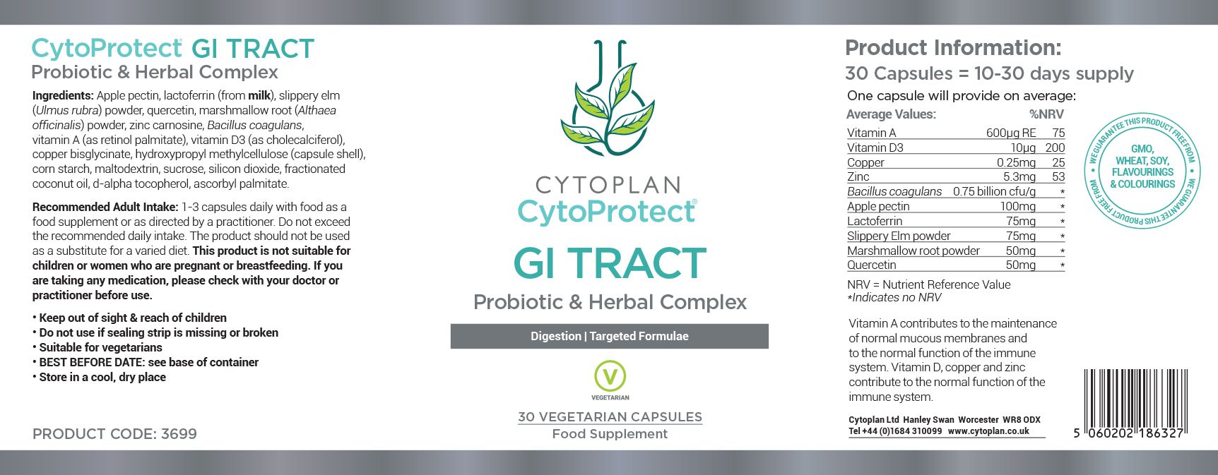 Cytoplan CytoProtect GI Tract 3