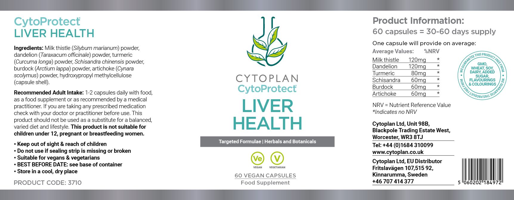 Cytoplan Cleanse and Revitalise bundle 3