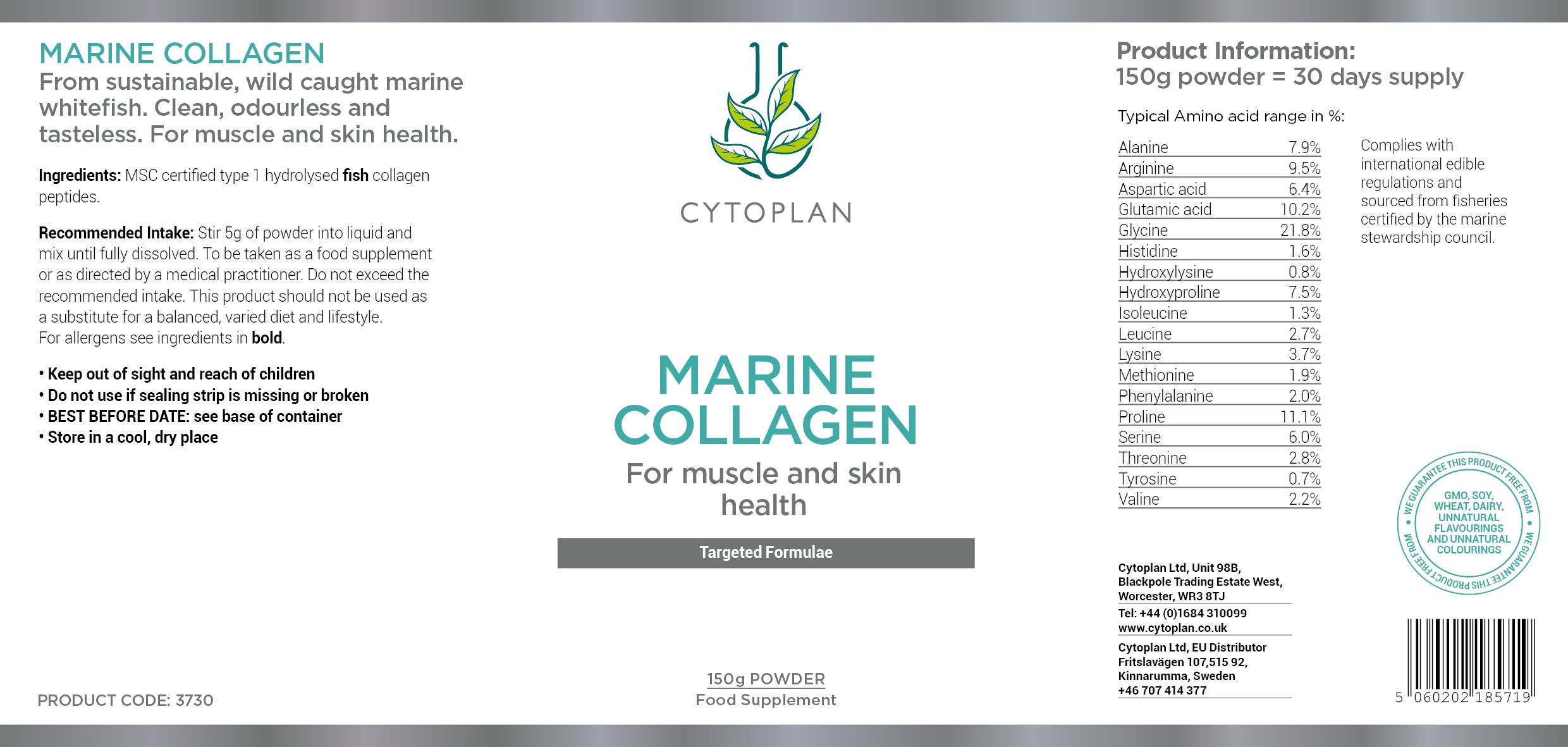 Cytoplan Marine Collagen 3
