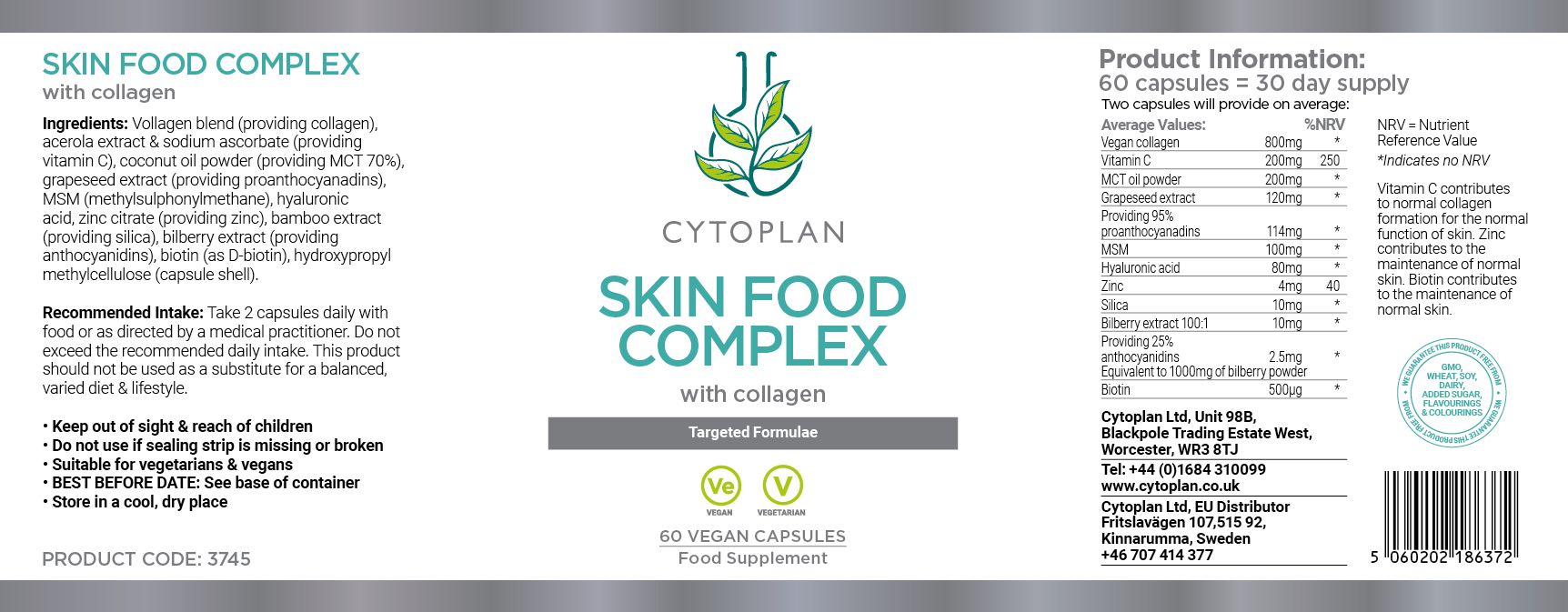 Cytoplan Skin Food Complex 3