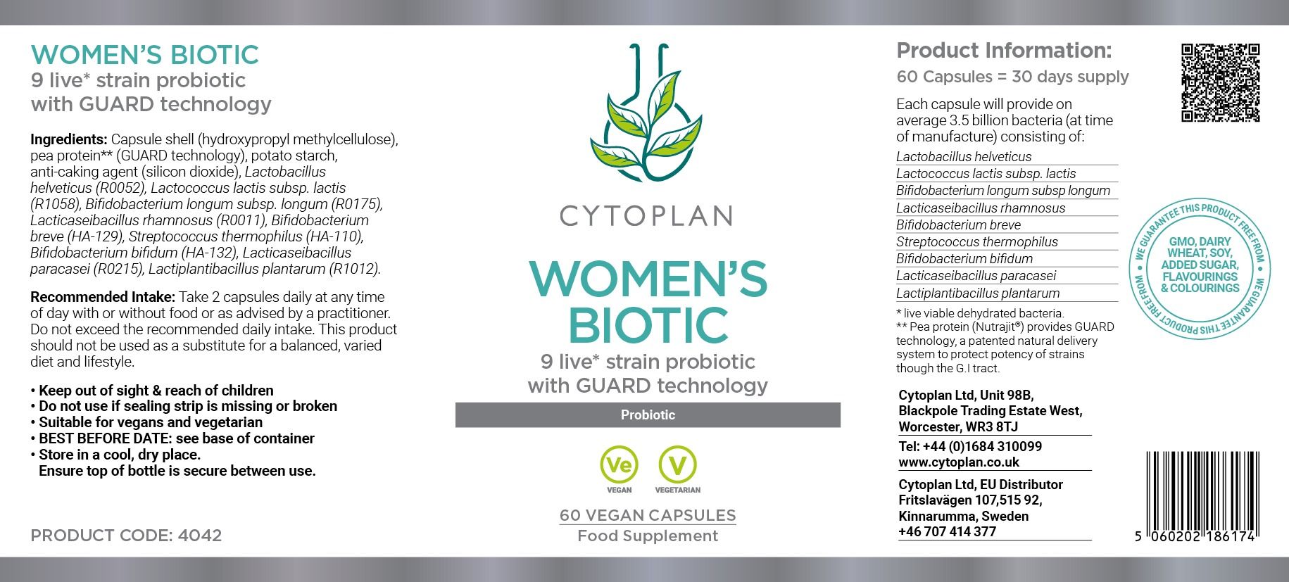 Cytoplan Women's Biotic 4