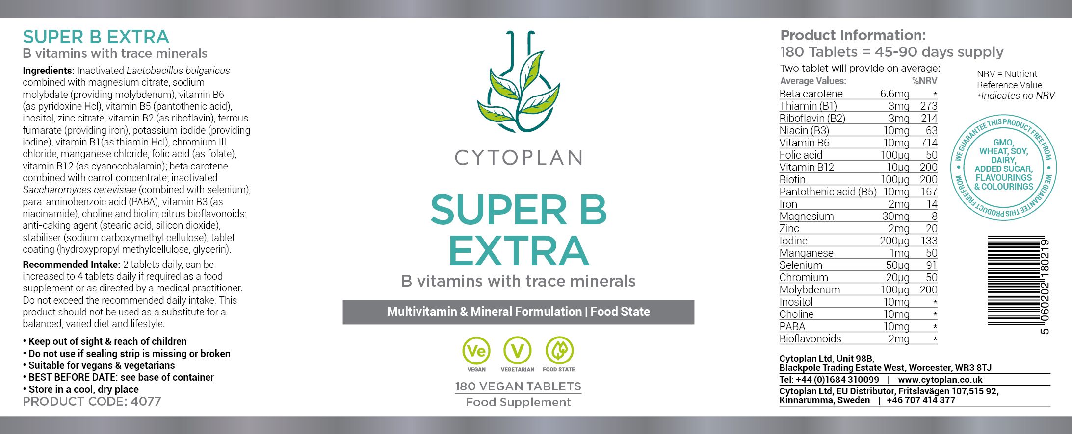 Cytoplan Super B Extra 3