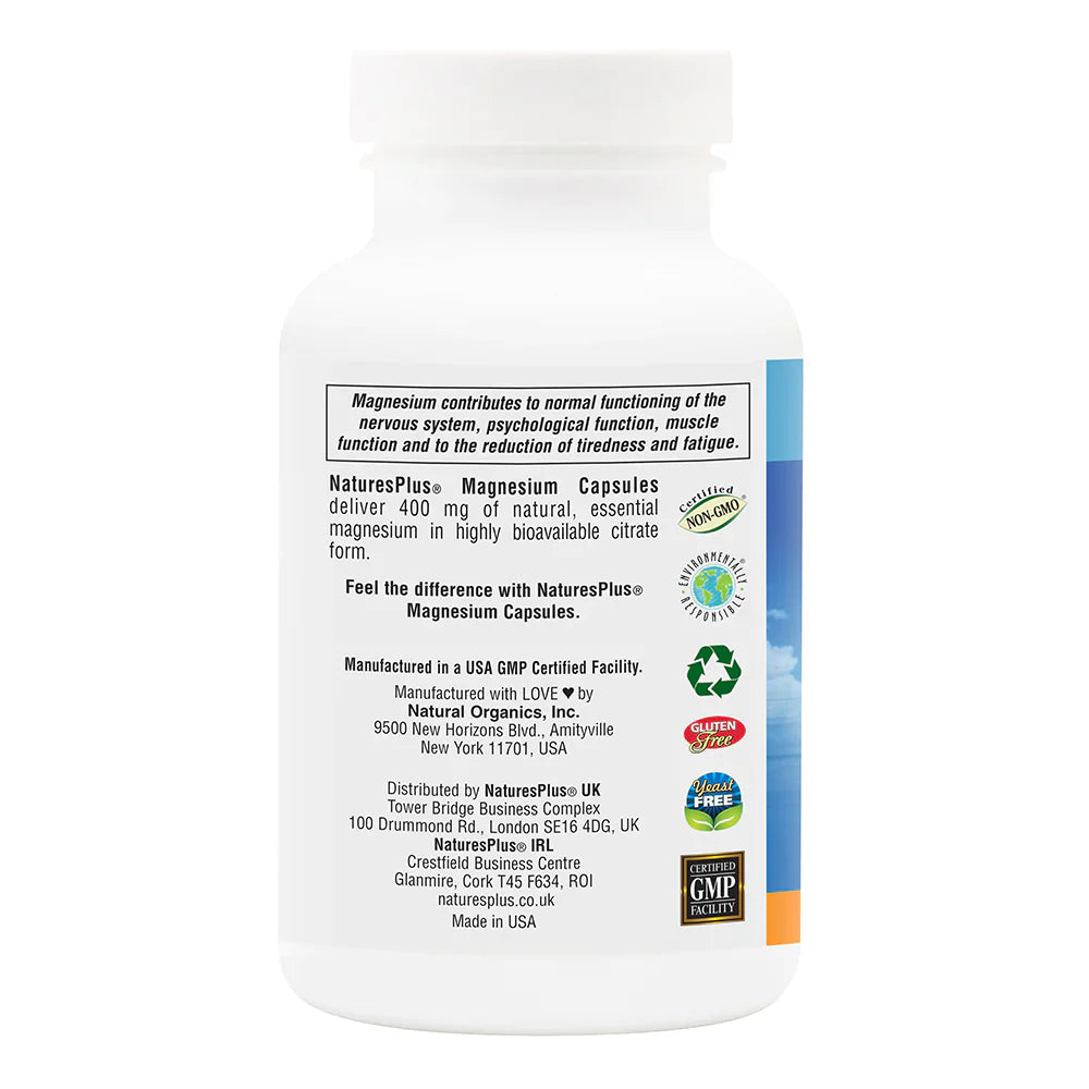 NaturesPlus Magnesium 90 Capsules image 2
