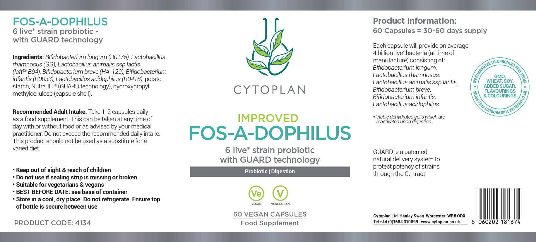 Cytoplan 50+ Foundations of Health Bundle 4