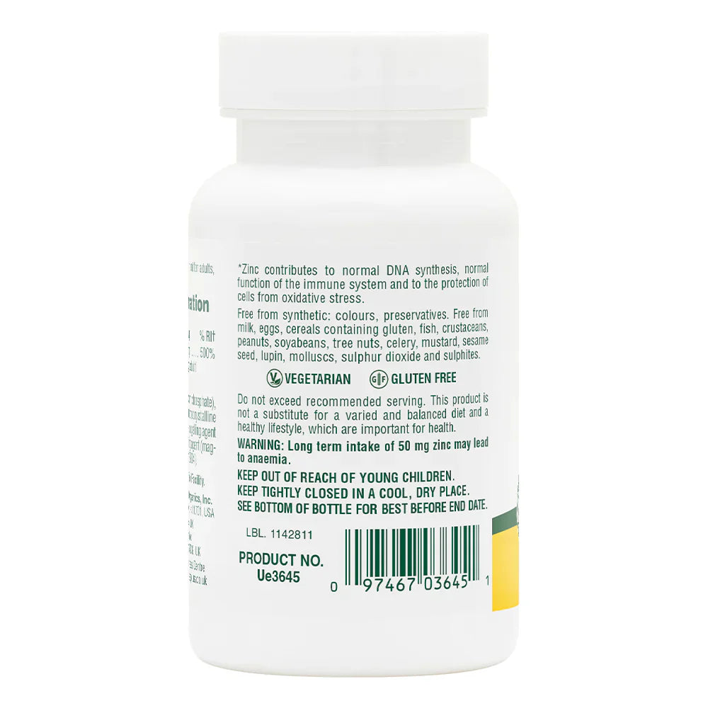 NaturesPlus Zinc 50mg 90 Tablets image 1