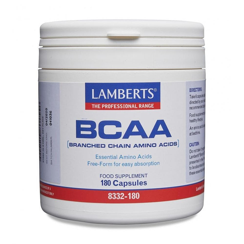 Lamberts BCAA - Branch Chain Amino Acids 180 Capsules image 0
