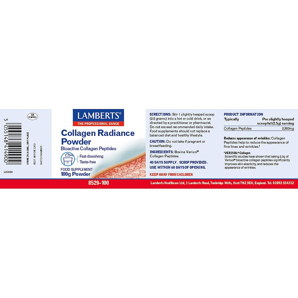 Lamberts Collagen Radiance Powder 100g image 1