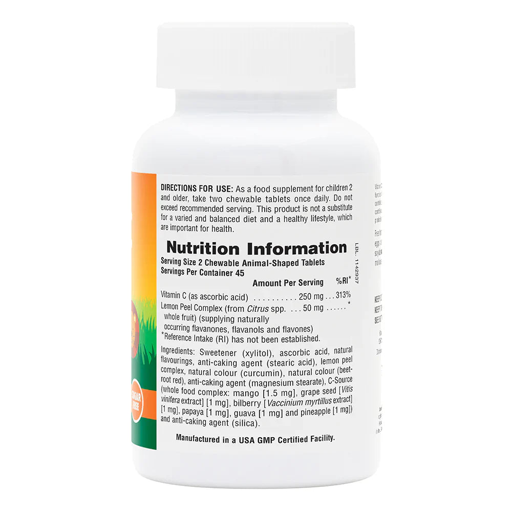 NaturesPlus Animal Parade® Sugar-Free Vitamin C Children's 90 Chewables image 1