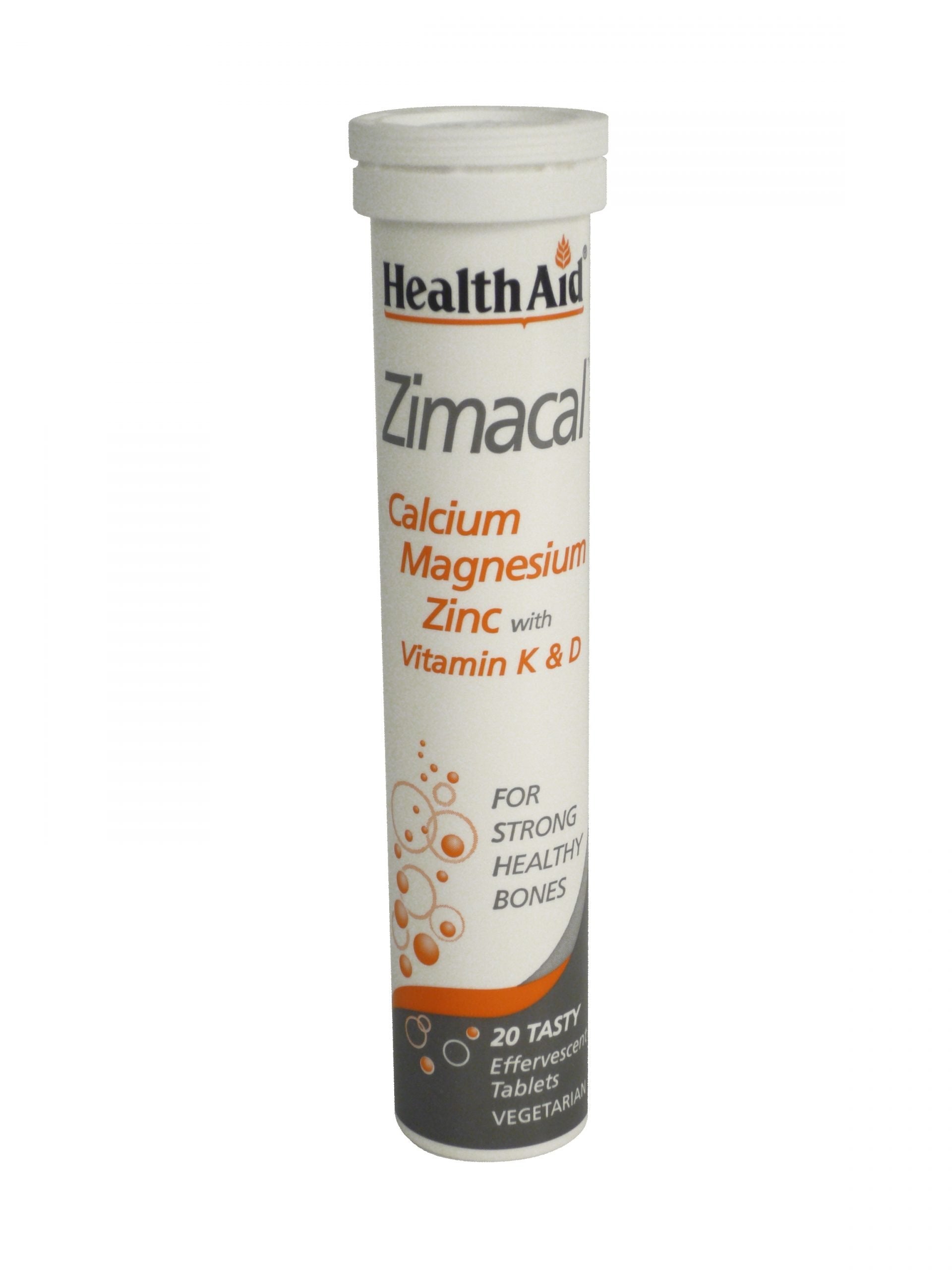 HealthAid Zimacal (Calcium, Magnesium Zinc, Vit D, Vit K) - Effervescent Tablets image 1