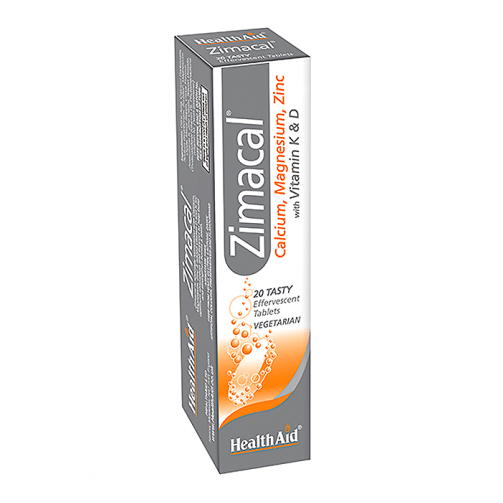 HealthAid Zimacal (Calcium, Magnesium Zinc, Vit D, Vit K) - Effervescent Tablets image 0