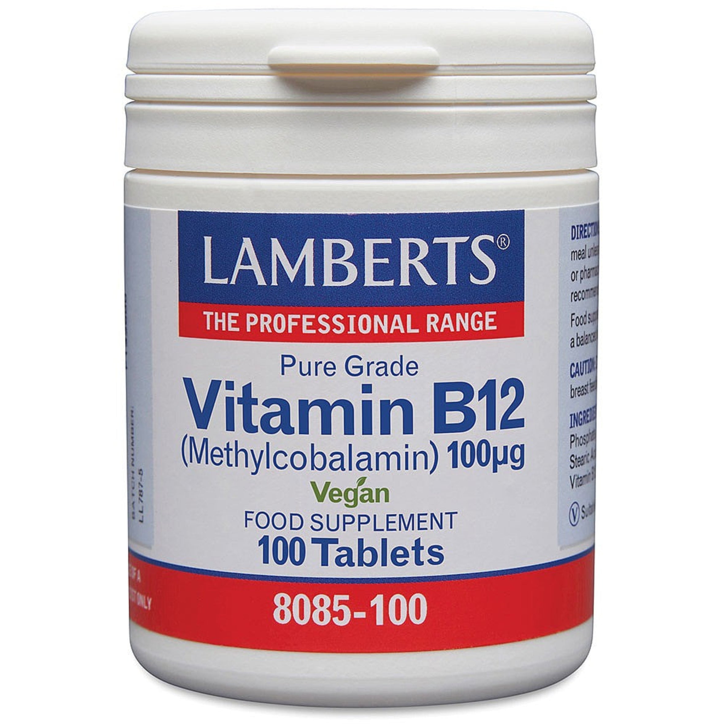 Lamberts Vitamin B12 100µg 100 tablets image 0