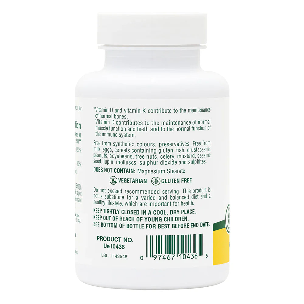 NaturesPlus Vitamins D3 & K2 90 Tablets image 1