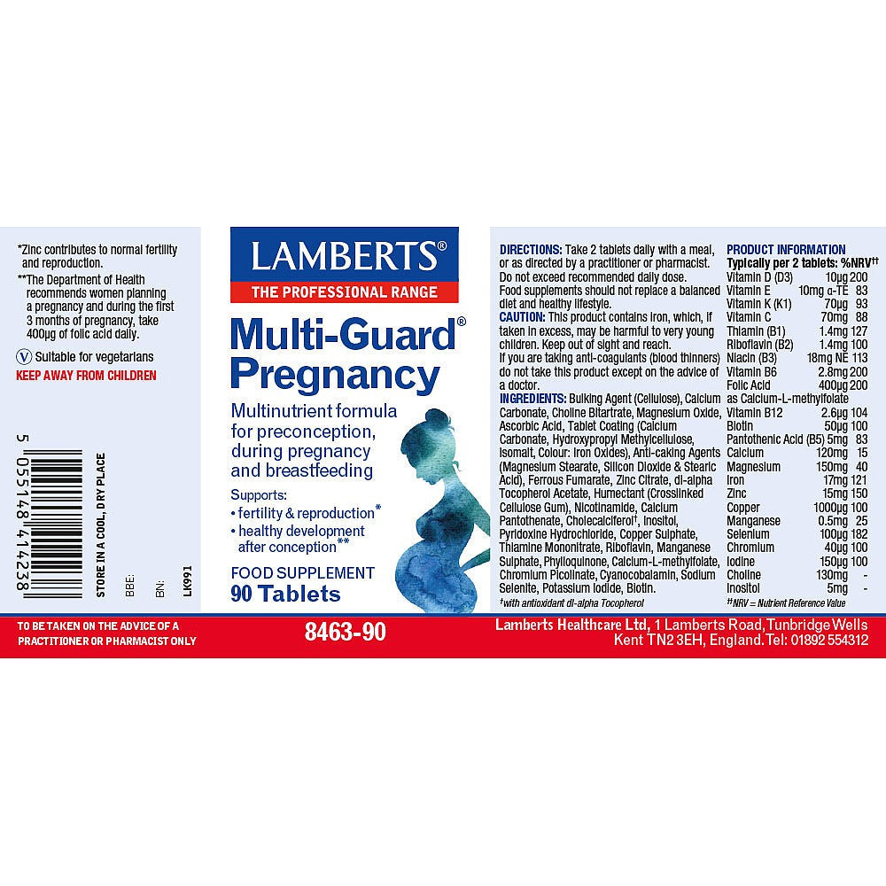 Lamberts Multi-Guard® Pregnancy 90 tablets image 2