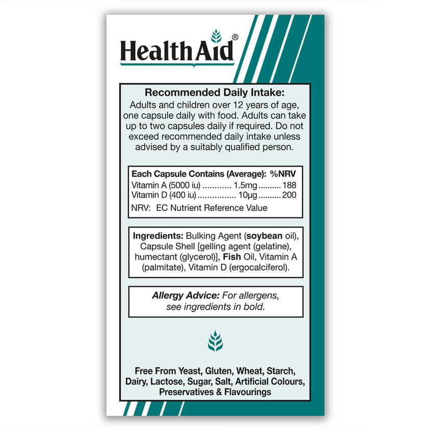 HealthAid Vitamin A 5000iu 100's Capsules 3
