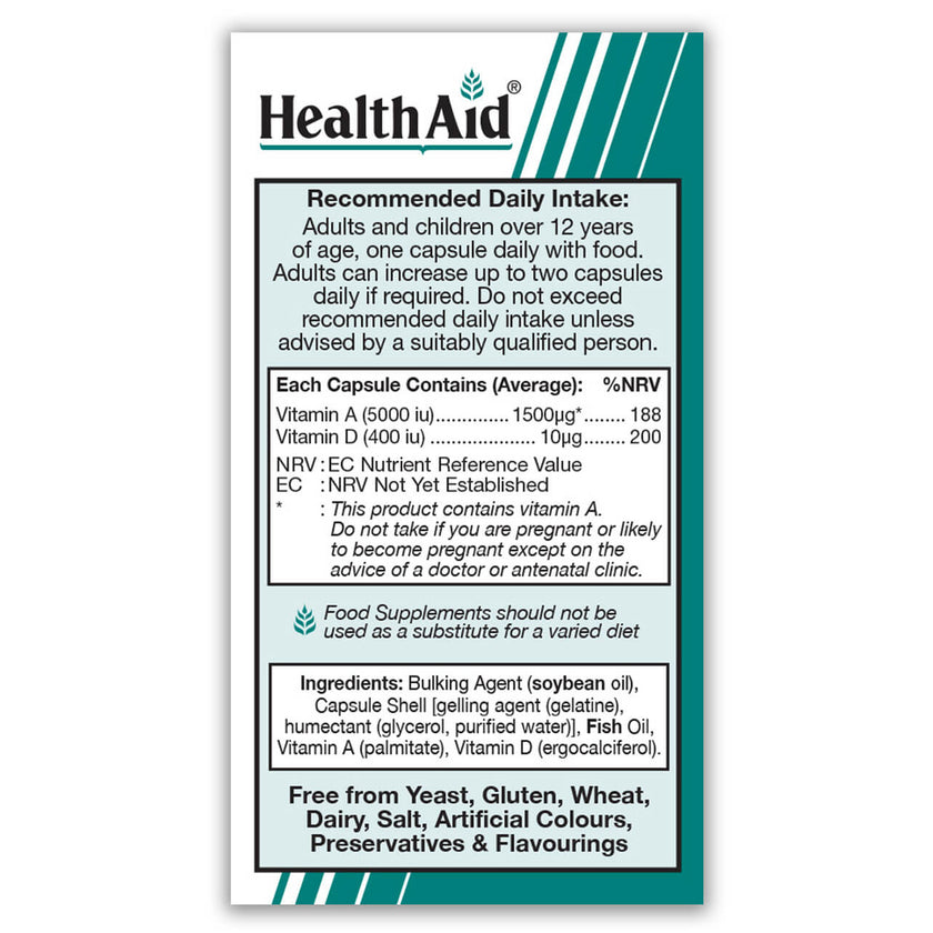 HealthAid Vit A & D Complex Capsules 3