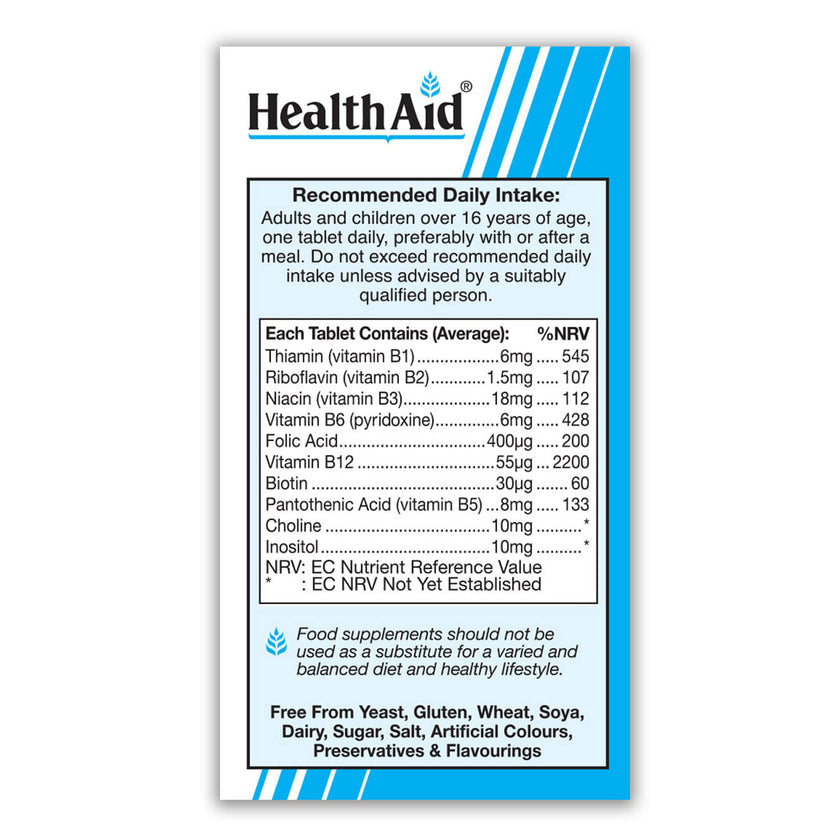 HealthAid Vegan B Complex Tablets 3