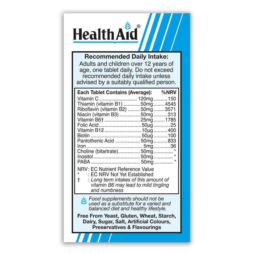 HealthAid Vitamin B50 Complex Tablets 3