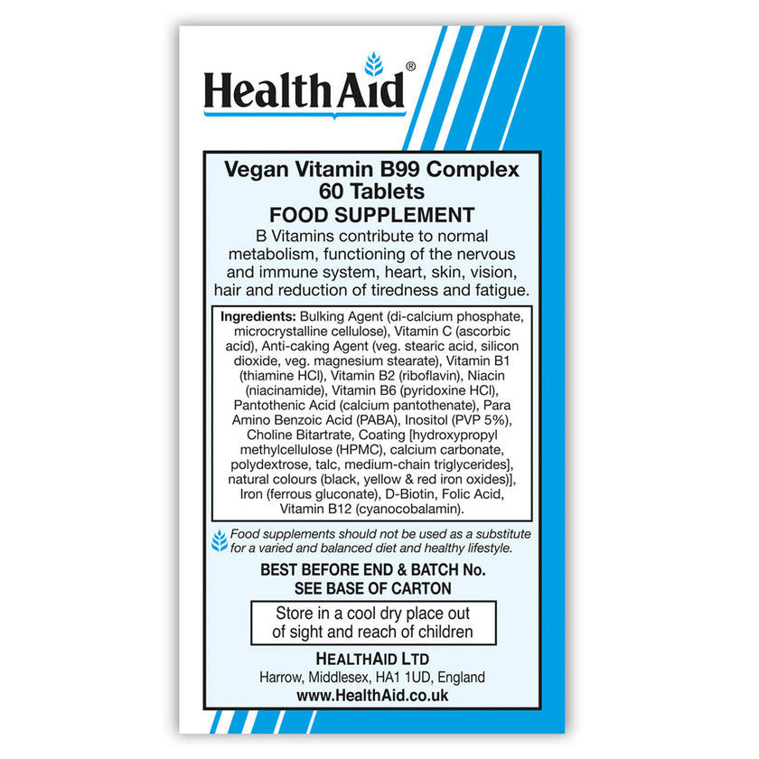 HealthAid Vitamin B99 Complex Tablets 3