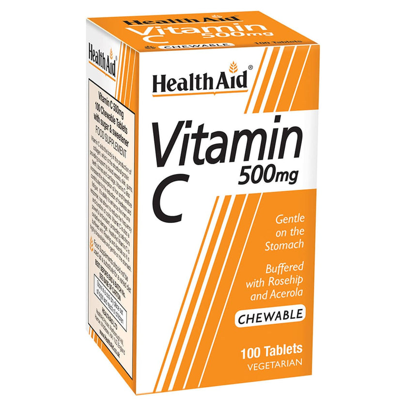 HealthAid Vitamin C 500mg Tablets Chewable 4