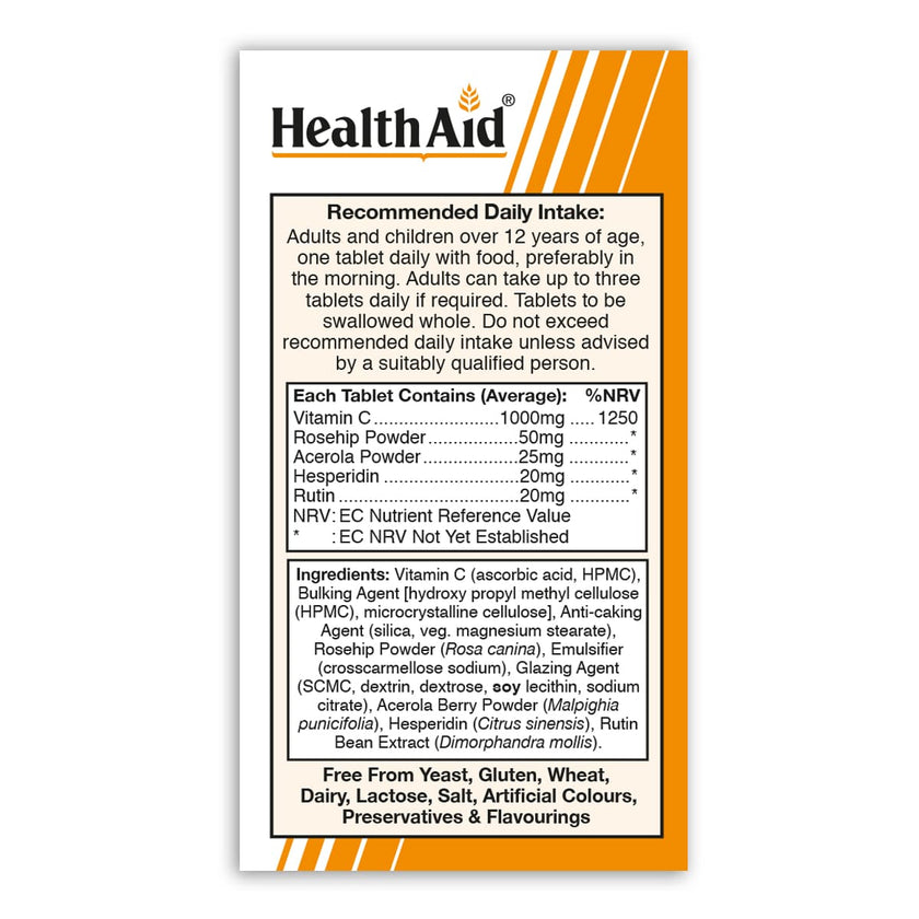 HealthAid Vitamin C 1000mg Tablets Prolonged Release 3
