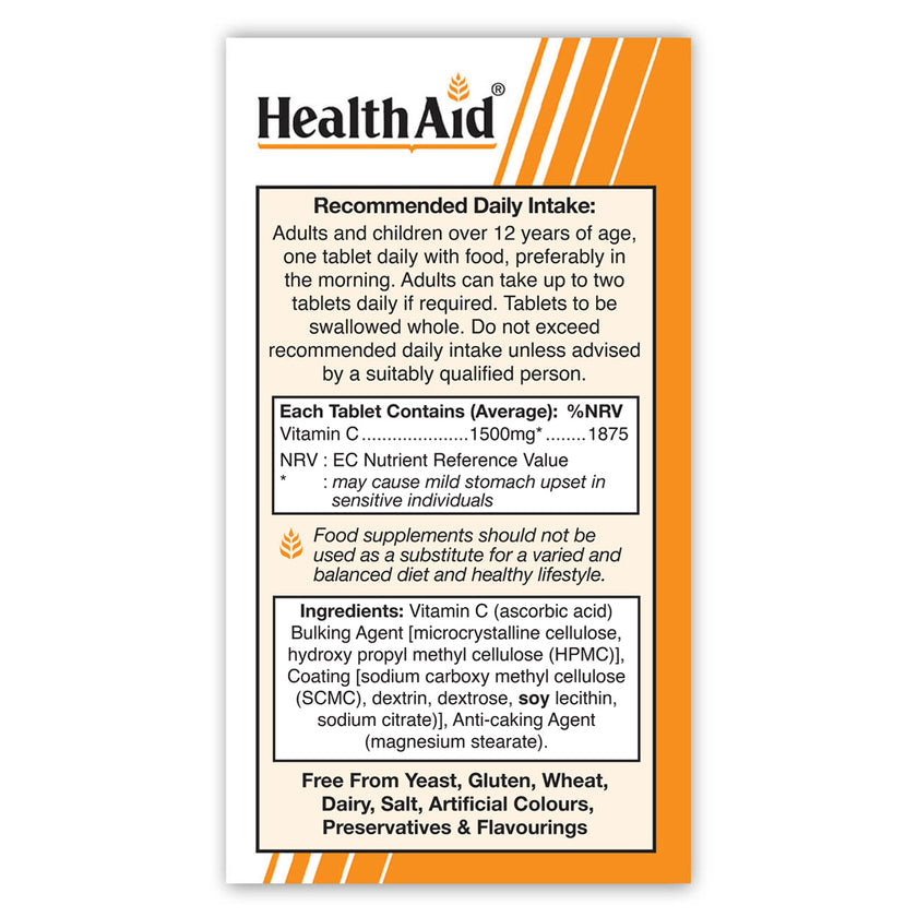 HealthAid Vitamin C 1500mg Tablets Prolonged Release 3