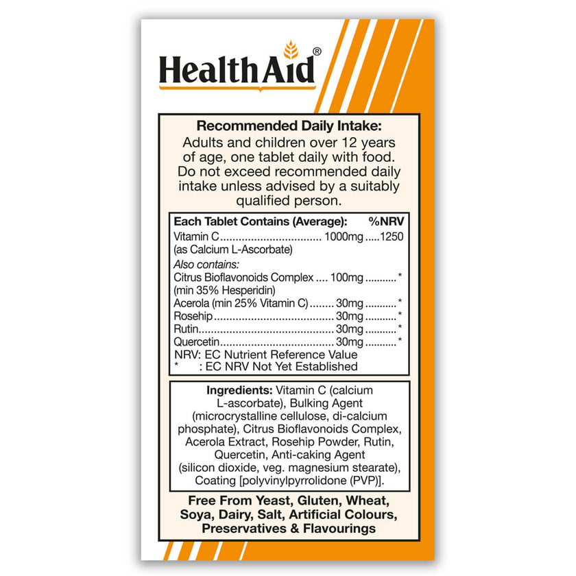 HealthAid Esterified Vitamin C 1000mg Tablets 3