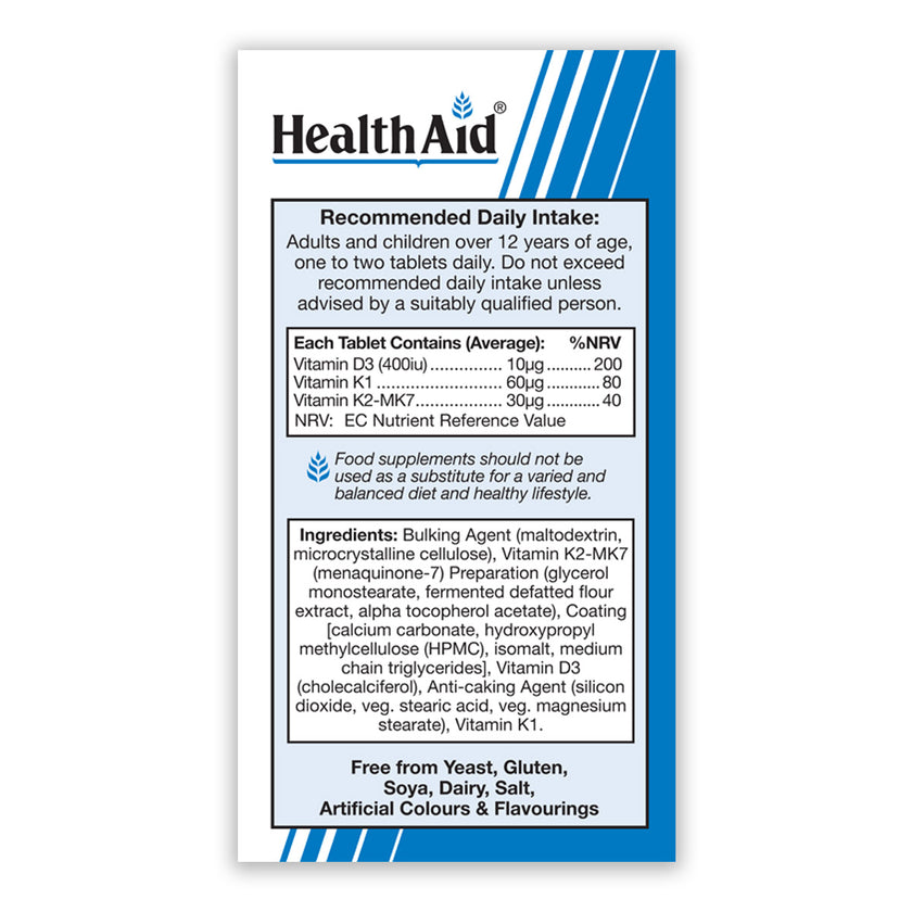 HealthAid Vitamin K Complex +Vit D3 30's Tablets 3