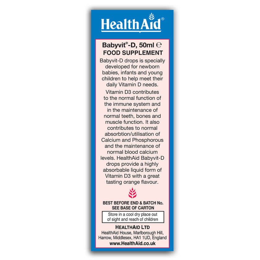 HealthAid Babyvit®- D Drops 3