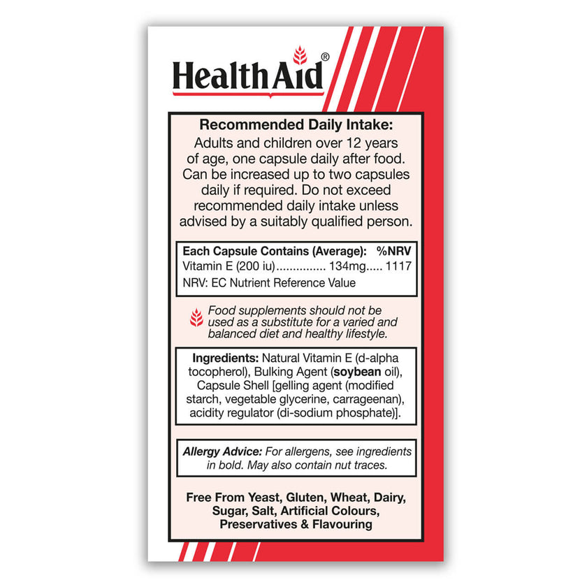 HealthAid Vitamin E 200iu Vegicaps 3