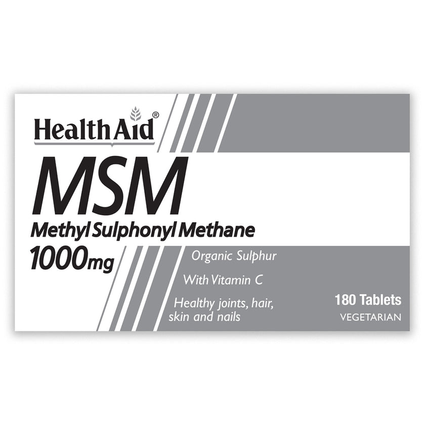 HealthAid MSM 1000mg (MethylSulphonylMethane) Tablets 5
