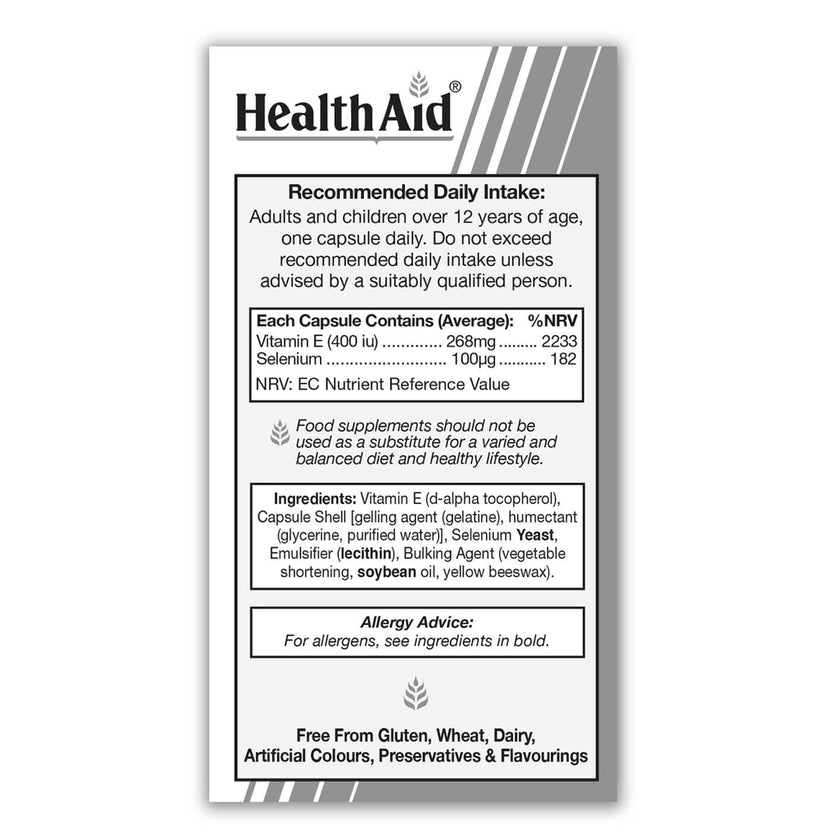 HealthAid Selenium With Vitamin E Capsules 3