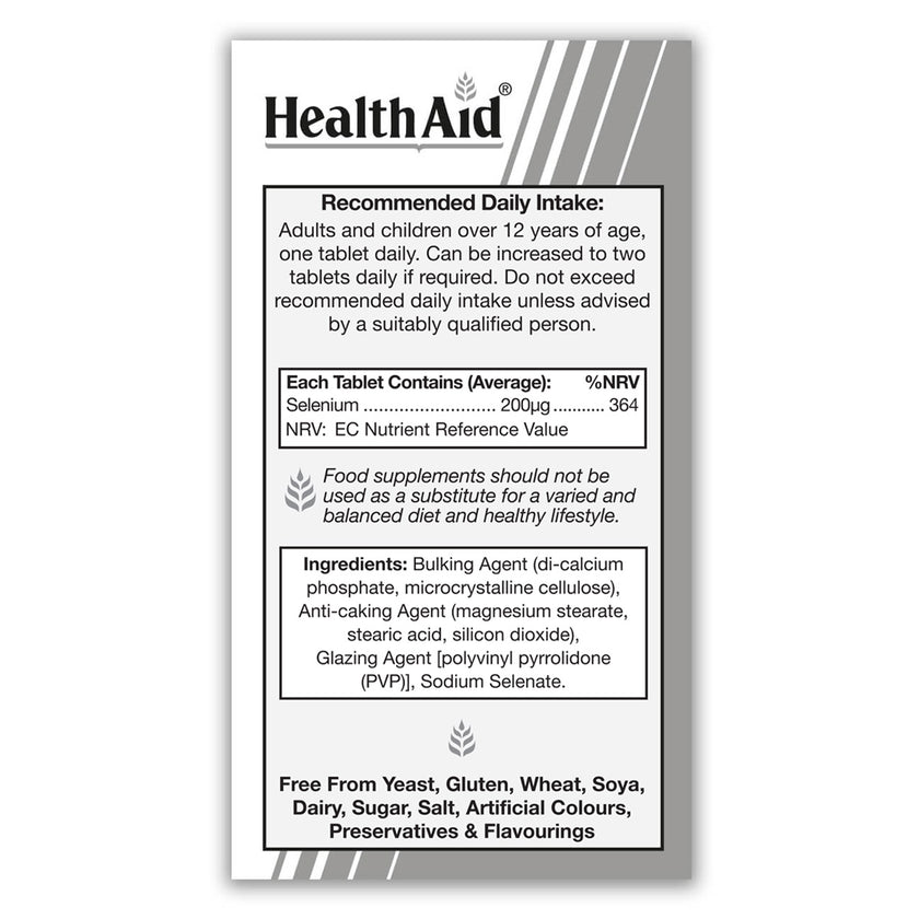 HealthAid Selenium 200ug - Prolonged Release Tablets 3