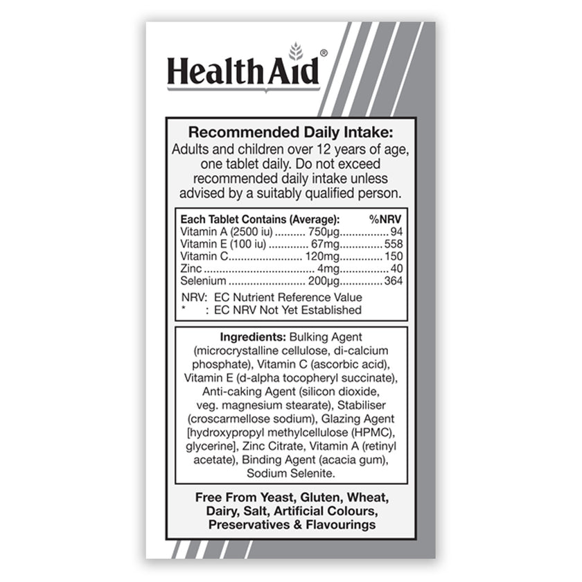 HealthAid Selenium Plus Tablets (Vitamins A, C, E & Zinc) 3