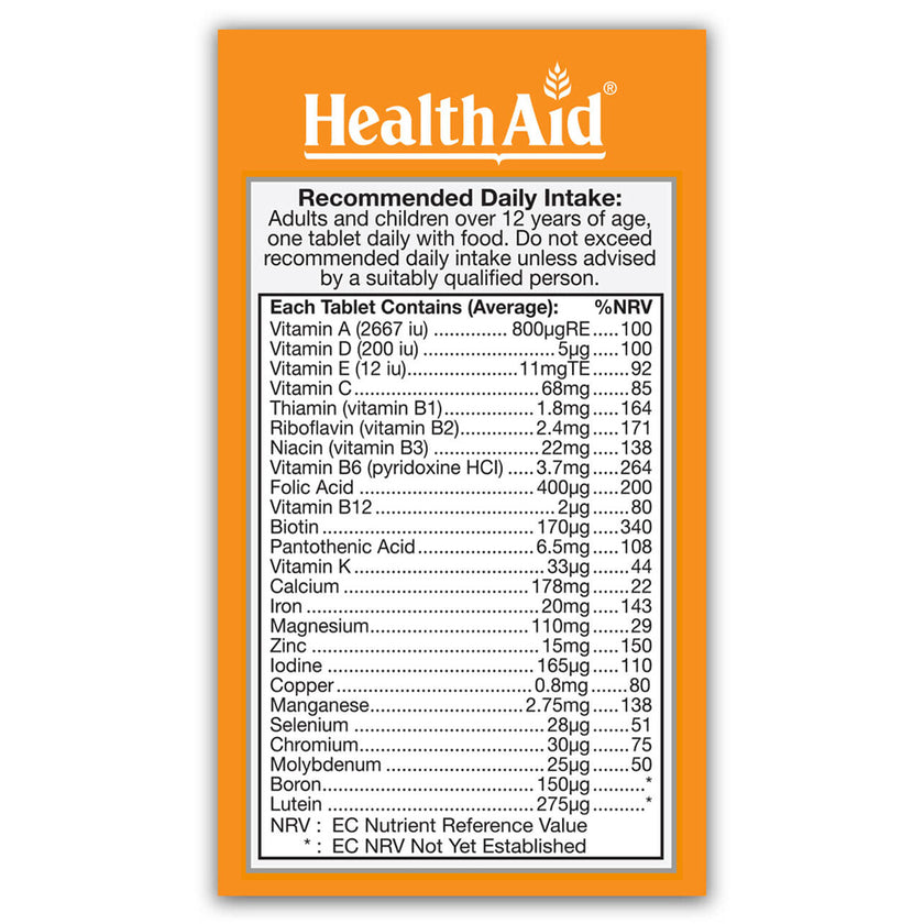 HealthAid A to Z Multivit Tablets 3