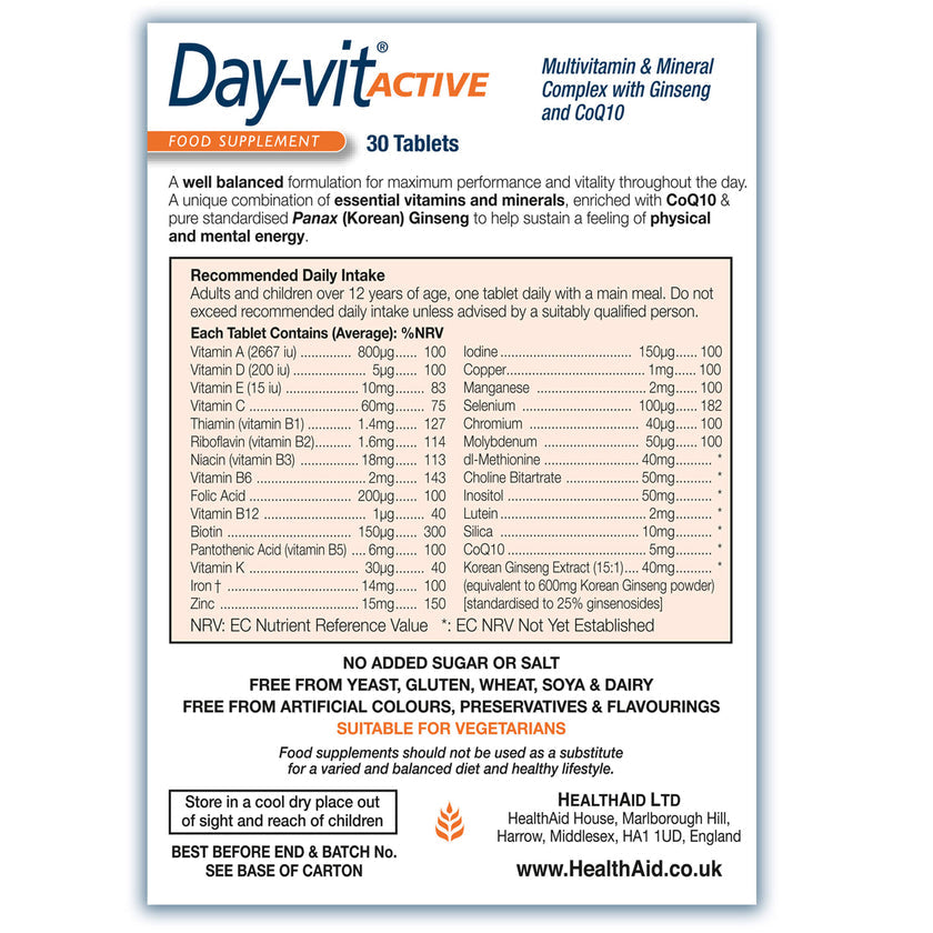 HealthAid Day-vit® ACTIVE Tablets 3