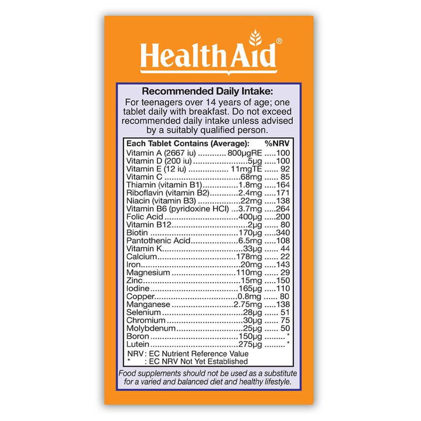 HealthAid Teenvital Tablets 3