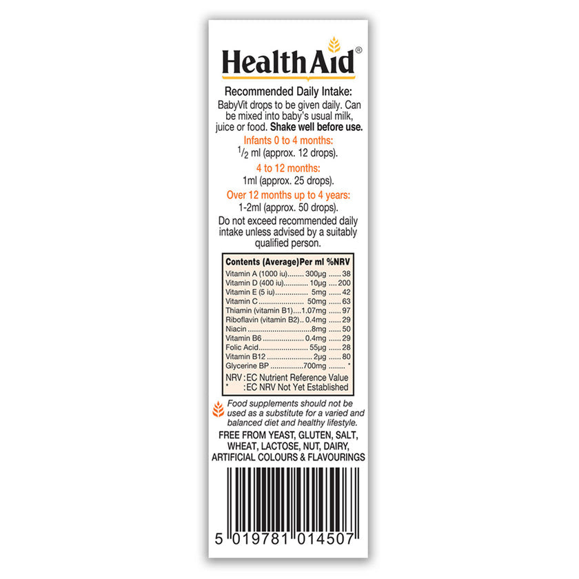 HealthAid Baby Vit® - Orange Flavour Drops 3