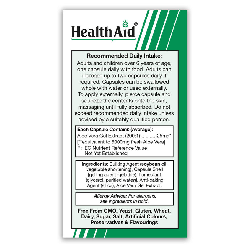 HealthAid Aloe Vera 5000mg Capsules 3
