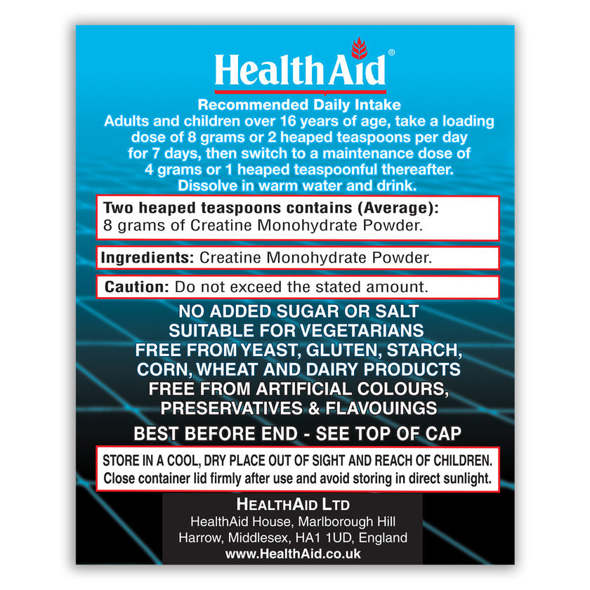 HealthAid Creatine Monohydrate 200g Powder 3