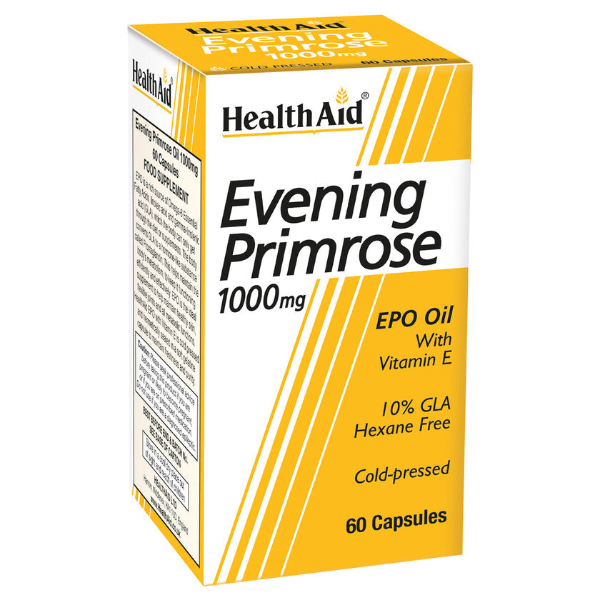 HealthAid Evening Primrose Oil 1000mg + Vitamin E Capsules 4