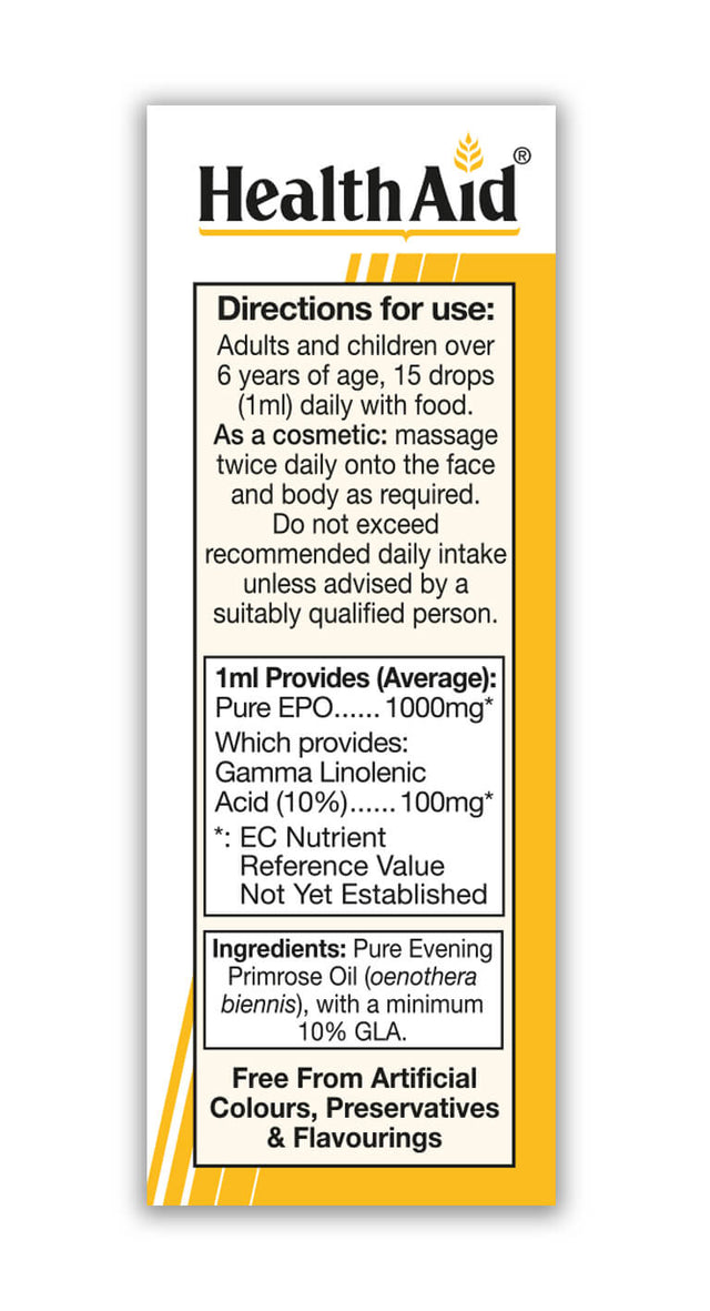 HealthAid Evening Primrose Oil 3