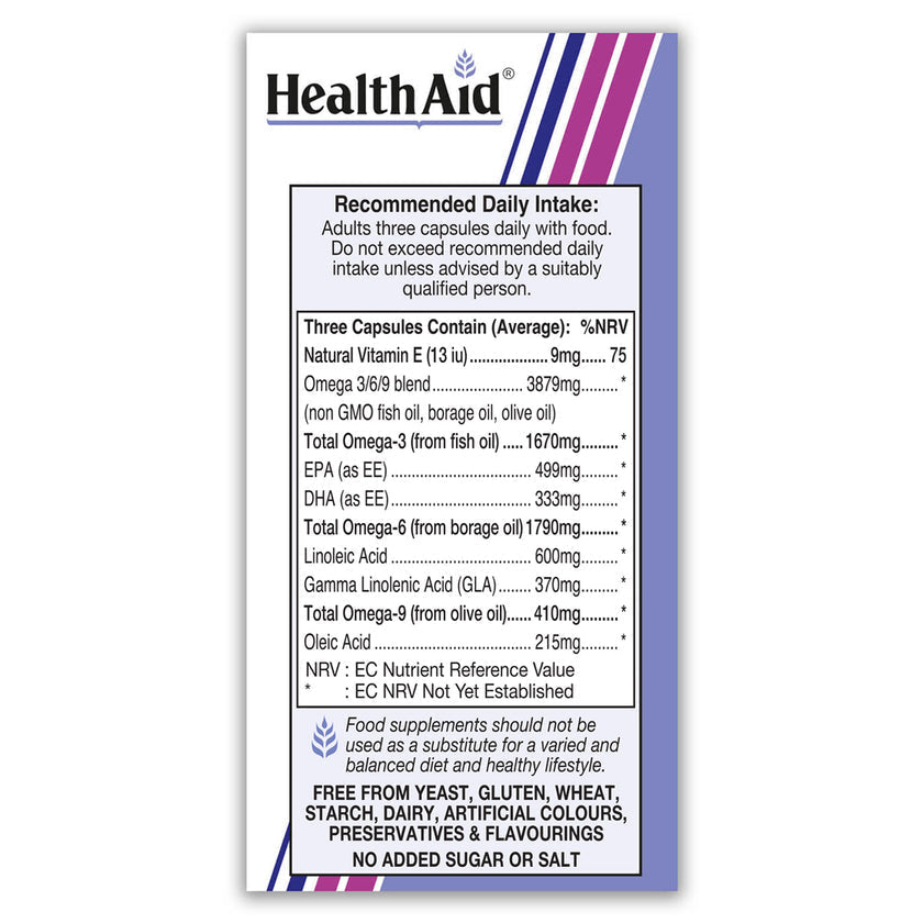 HealthAid Balanced Omega 3 - 6 - 9 Capsules 3